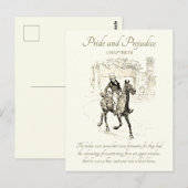 Pride and Prejudice Mr. Bingley op Black Horse Briefkaart (Voorkant / Achterkant)