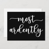 Pride And Prejudice Mr Darcy - Most Ardently I Briefkaart (Voorkant / Achterkant)