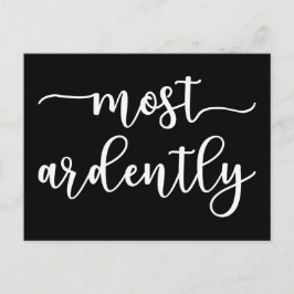 Pride And Prejudice Mr Darcy - Most Ardently I Briefkaart