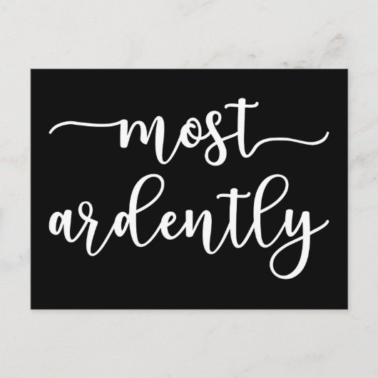 Pride And Prejudice Mr Darcy - Most Ardently I Briefkaart (Voorkant)