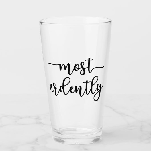 Pride And Prejudice Mr Darcy - Most Ardently I Glas (Voorkant)