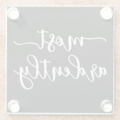 Pride And Prejudice Mr Darcy - Most Ardently I Glazen Onderzetter (Achterkant)