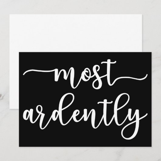 Pride And Prejudice Mr Darcy - Most Ardently I Kaart (Voorkant / Achterkant)