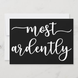 Pride And Prejudice Mr Darcy - Most Ardently I Kaart