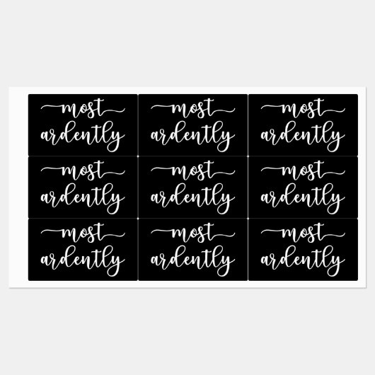Pride And Prejudice Mr Darcy - Most Ardently I Labels (Vel)