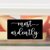 Pride And Prejudice Mr Darcy - Most Ardently I Labels (Aangebracht)