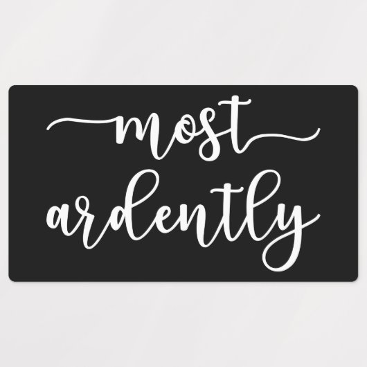 Pride And Prejudice Mr Darcy - Most Ardently I Labels (Design 2)