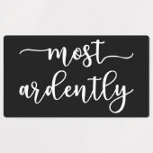 Pride And Prejudice Mr Darcy - Most Ardently I Labels (Design 1)