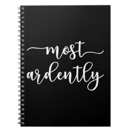 Pride And Prejudice Mr Darcy - Most Ardently I Notitieboek