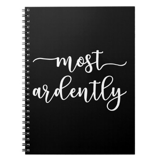 Pride And Prejudice Mr Darcy - Most Ardently I Notitieboek (Voorkant)