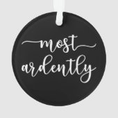 Pride And Prejudice Mr. Darcy - Most Ardently I Ornament (achterkant)