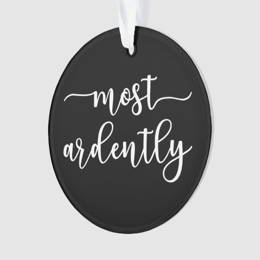 Pride And Prejudice Mr. Darcy - Most Ardently I Ornament (voorkant)