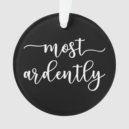 Pride And Prejudice Mr. Darcy - Most Ardently I Ornament (voorkant)