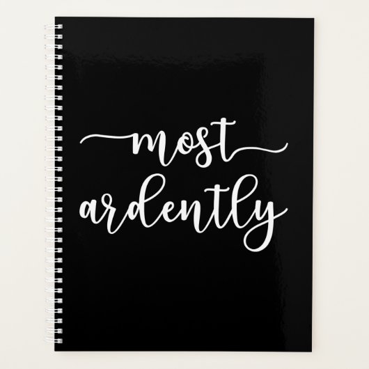 Pride And Prejudice Mr Darcy - Most Ardently I Planner (Voorkant)