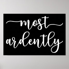 Pride And Prejudice Mr Darcy - Most Ardently I Poster