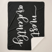 Pride And Prejudice Mr Darcy - Most Ardently I Sherpa Deken (Voorkant)