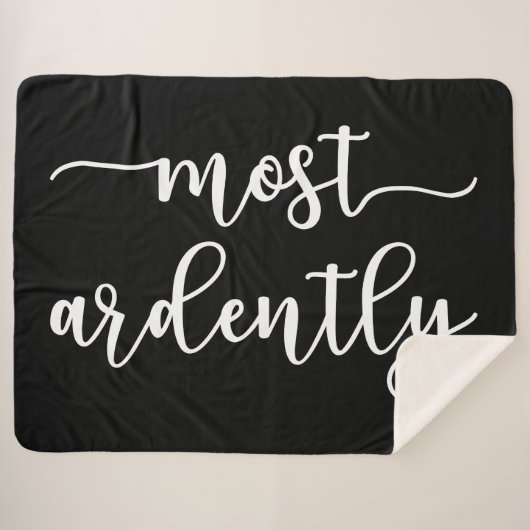 Pride And Prejudice Mr Darcy - Most Ardently I Sherpa Deken (Voorkant (horizontaal))