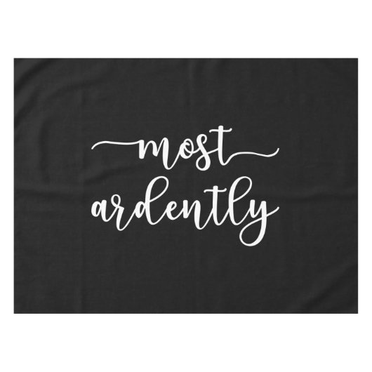 Pride And Prejudice Mr Darcy - Most Ardently I Tafelkleed (Voorkant (Horizontaal))