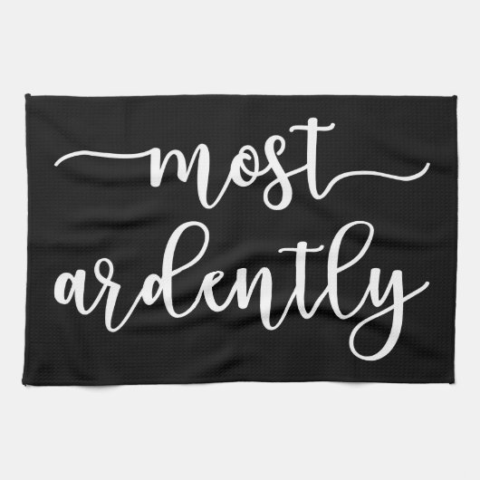 Pride And Prejudice Mr Darcy - Most Ardently I Theedoek (Horizontaal)