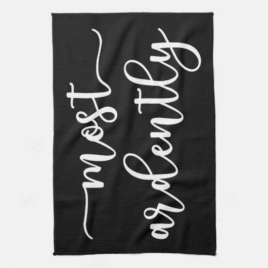 Pride And Prejudice Mr Darcy - Most Ardently I Theedoek (Verticaal)