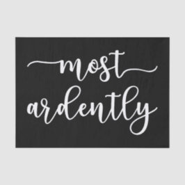 Pride And Prejudice Mr. Darcy - Most Ardently I Tissuepapier