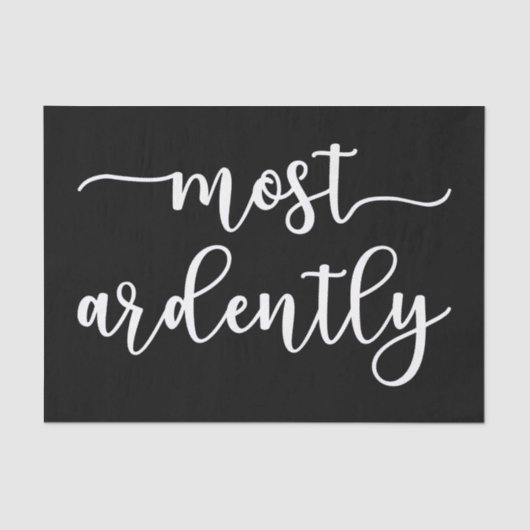 Pride And Prejudice Mr. Darcy - Most Ardently I Tissuepapier (Voorkant)