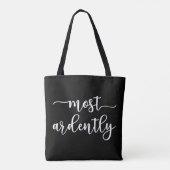 Pride And Prejudice Mr Darcy - Most Ardently I Tote Bag (Achterkant)
