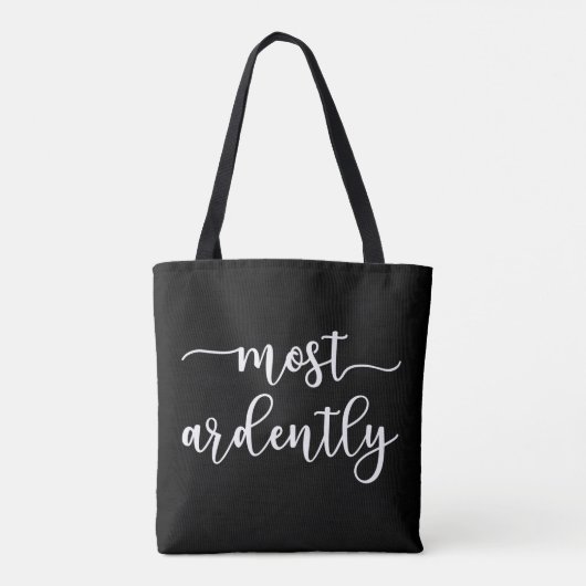 Pride And Prejudice Mr Darcy - Most Ardently I Tote Bag (Achterkant)