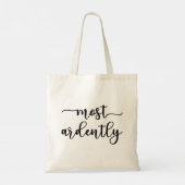 Pride And Prejudice Mr Darcy - Most Ardently I Tote Bag (Achterkant)
