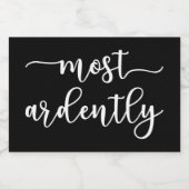 Pride And Prejudice Mr Darcy - Most Ardently I Voedselcontainer Etiket (Enkel label)