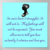 Pride and Prejudice, Mr Darcy Poster (Voorkant)