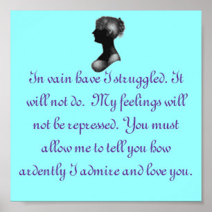 Pride and Prejudice, Mr Darcy Poster