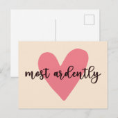 Pride and Prejudice Mr. Darcy - Zeer vurig V Briefkaart (Voorkant / Achterkant)