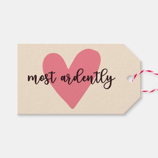 Pride and Prejudice Mr. Darcy - Zeer vurig V Cadeaulabel (Voorkant (Horizontaal))