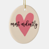 Pride and Prejudice Mr. Darcy - Zeer vurig V Keramisch Ornament (Rechts)