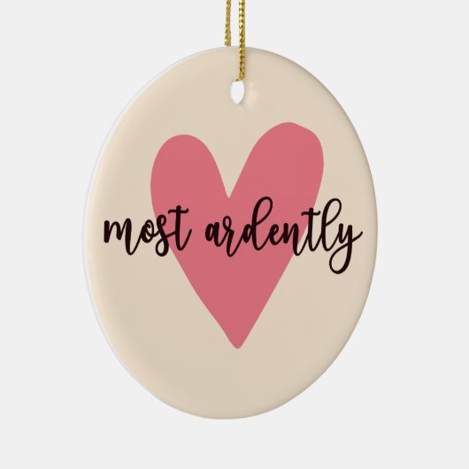 Pride and Prejudice Mr. Darcy - Zeer vurig V Keramisch Ornament (Rechts)