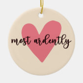 Pride and Prejudice Mr. Darcy - Zeer vurig V Keramisch Ornament (Voorkant)