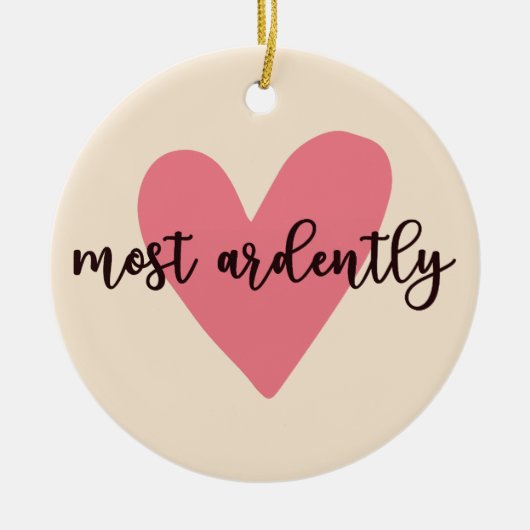 Pride and Prejudice Mr. Darcy - Zeer vurig V Keramisch Ornament (Voorkant)