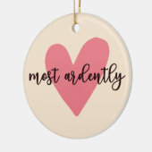 Pride and Prejudice Mr. Darcy - Zeer vurig V Keramisch Ornament (Links)