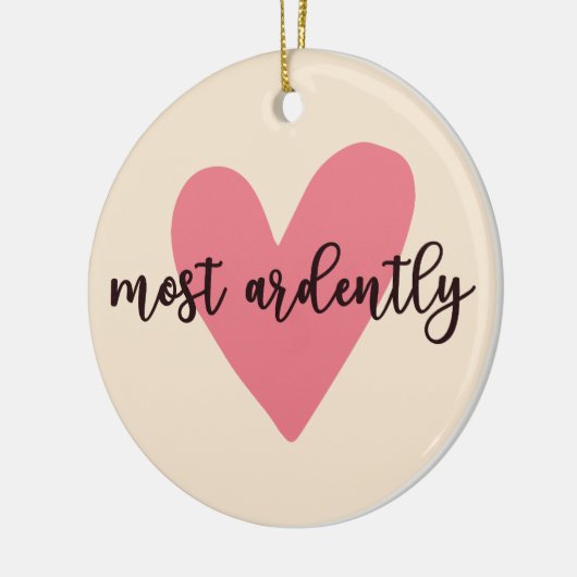 Pride and Prejudice Mr. Darcy - Zeer vurig V Keramisch Ornament (Links)