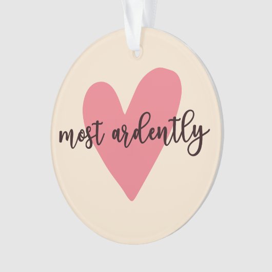 Pride and Prejudice Mr. Darcy - Zeer vurig V Ornament (voorkant)