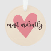 Pride and Prejudice Mr. Darcy - Zeer vurig V Ornament (voorkant)