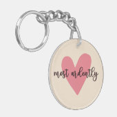 Pride and Prejudice Mr. Darcy - Zeer vurig V Sleutelhanger (Voorkant Links)