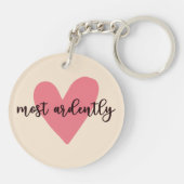 Pride and Prejudice Mr. Darcy - Zeer vurig V Sleutelhanger (Achterkant)