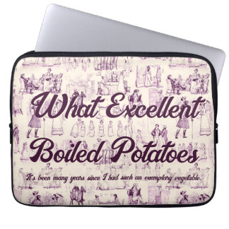Pride and Prejudice Paarse gekookte aardappelen me Laptop Sleeve