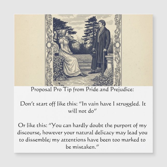 Pride and Prejudice Proposal Pro Tip (Voorkant)