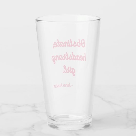 Pride and Prejudice Quote II - Stijlvolle stijl Glas (Achterkant)