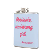 Pride and Prejudice Quote II - Stijlvolle stijl Heupfles (Links)