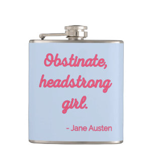 Pride and Prejudice Quote II - Stijlvolle stijl Heupfles