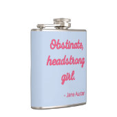 Pride and Prejudice Quote II - Stijlvolle stijl Heupfles (Rechts)